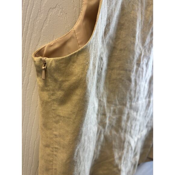 Merona Tan Linen Tank Top XL - Picture 4 of 5